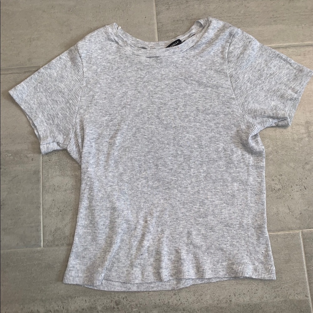 Gray top Brandy Melville